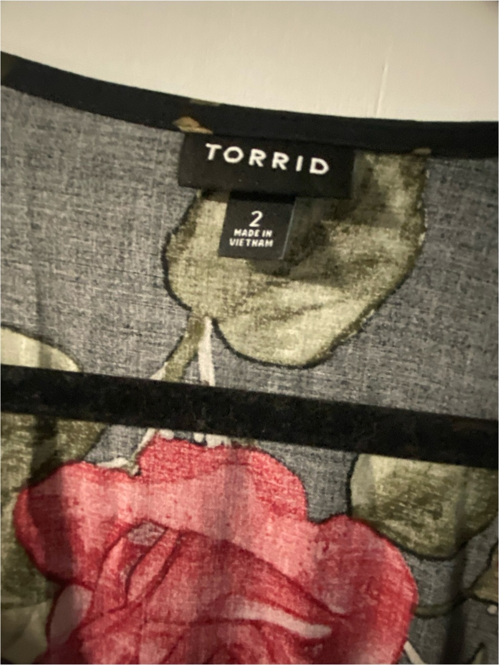 TORRID Black and Red Floral Print Maxi Dress - Picture 8 of 8